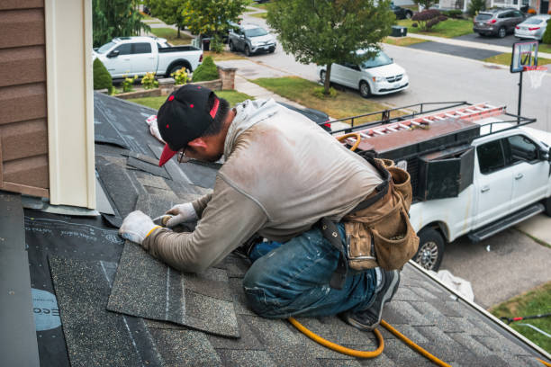 Professional Roof Replacement technician working in Stanaford, WV
